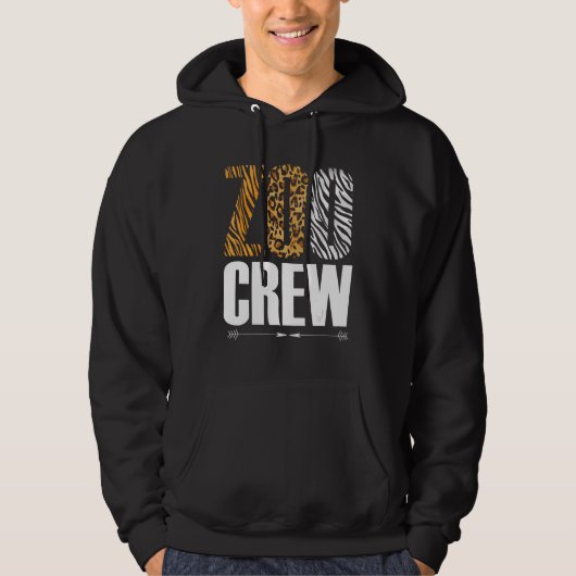 Zoo Crew Safari Zoologist Animals Hoodie (Voorkant)