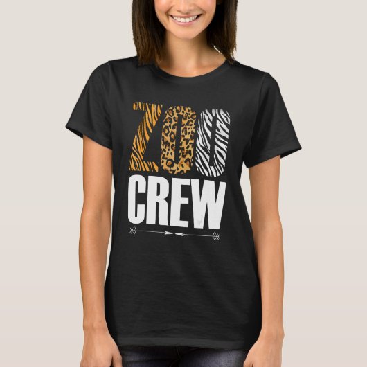 Zoo Crew Safari Zoologist Animals T-shirt (Voorkant)
