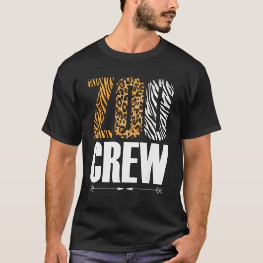 Zoo Crew Safari Zoologist Animals T-shirt (Voorkant)