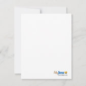 ZOO CREW Yellow Animals Flat Dank u wel Notitiekaartje (Achterkant)