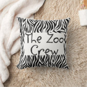 Zoo Crew Zebra Print Design Sierkussen (Deken)