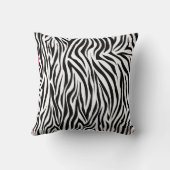 Zoo Crew Zebra Print Design Sierkussen (Achterkant)
