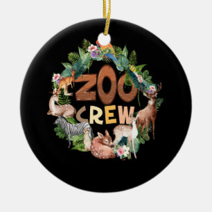 Zoo Crew Zoo Keeper Zoökeeper Safari Wildlife Anim Keramisch Ornament