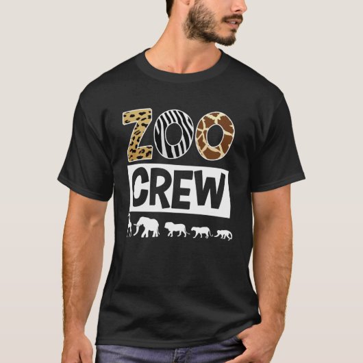 Zoo Crew Zookeeper Safari Wildlife Animal Costuum T-shirt (Voorkant)