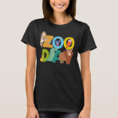 Zoo Day Family, eerste dierentuin excursie Safari  T-shirt (Voorkant)