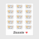 Zoo Day Reminder Schattigee wilde dieren Bezoek Pl Sticker (Vel)