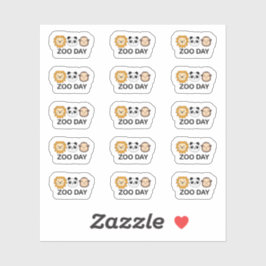 Zoo Day Reminder Schattigee wilde dieren Bezoek Pl Sticker
