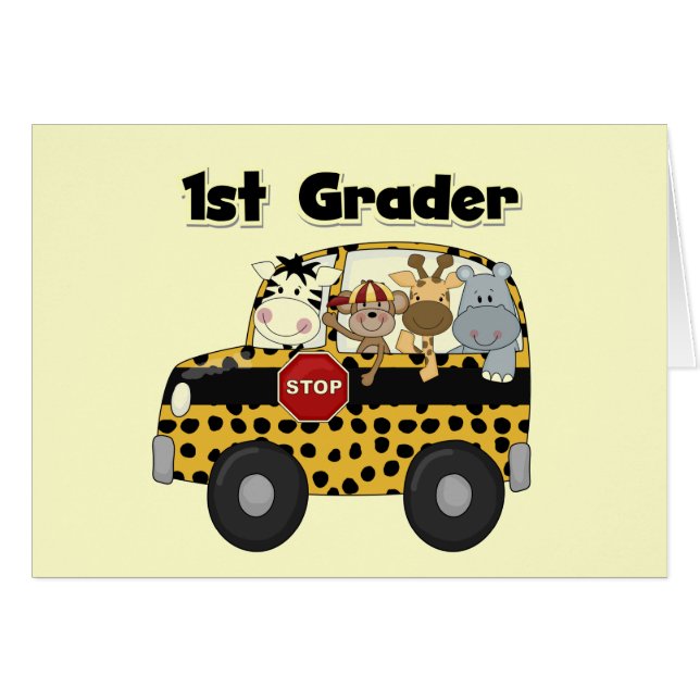Zoo Dieren 1e Grade Tshirts en Gifts (Voorkant Horizontaal)
