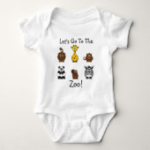 Zoo Dieren Baby en kinderen Romper (Voorkant)