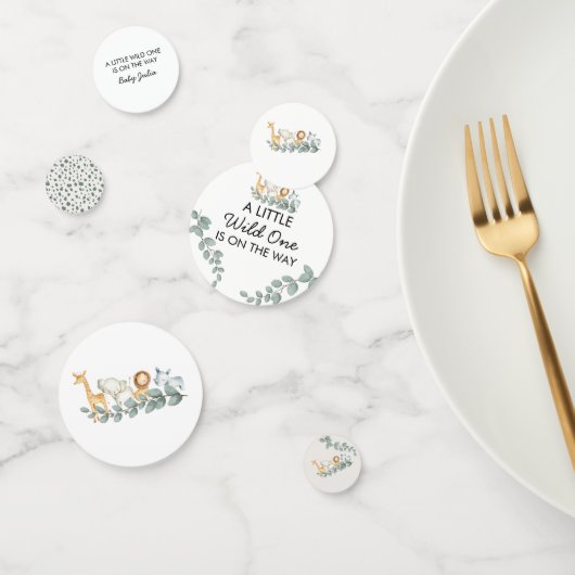 Zoo Dieren Baby shower Elephant Lion Rhino Confetti (Groep)