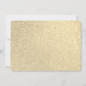 Zoo Dieren Olifant Gold Glitter 1e Verjaardag Kaart (Achterkant)