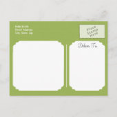 Zoo Dieren op kleurrijke Argyle Uitnodiging Briefkaart (Achterkant)