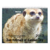 Zoo Dieren van Kansas City Kalender (Hoes)
