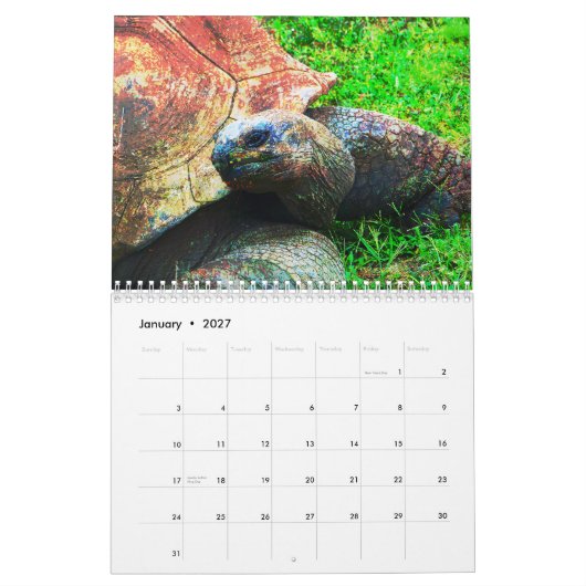 Zoo Dieren van Kansas City Kalender (Jan 2027)