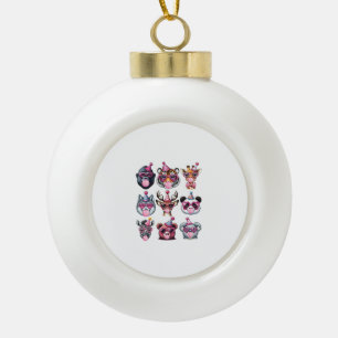 Zoo Dieren Verjaardagsfeest Wildlife Lovers Boys G Keramische Bal Ornament