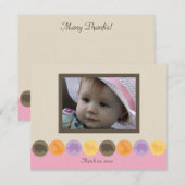 Zoo Dot-ette Foto Dank u Opmerking Notitiekaartje (Voorkant / Achterkant)