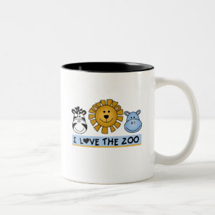 Zoo Friends T-shirts en Gifts Tweekleurige Koffiemok