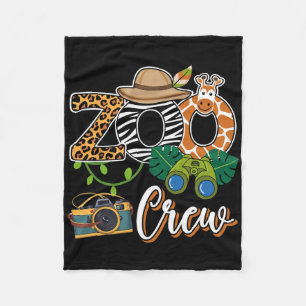 Zoo Giraffe Crew Safari Animal Zoo Keeper Kinder F Fleece Deken