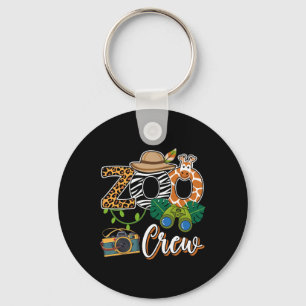 Zoo Giraffe Crew Safari Animal Zoo Keeper Kinder F Sleutelhanger