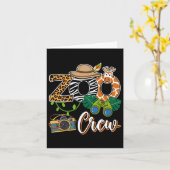 Zoo Giraffe Crew Safari Dierentuin Keeper Kinderen Kaart (Gele Bloem)