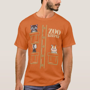 Zoo Keeper Costume Halloween Safari Adult Mannen T-shirt
