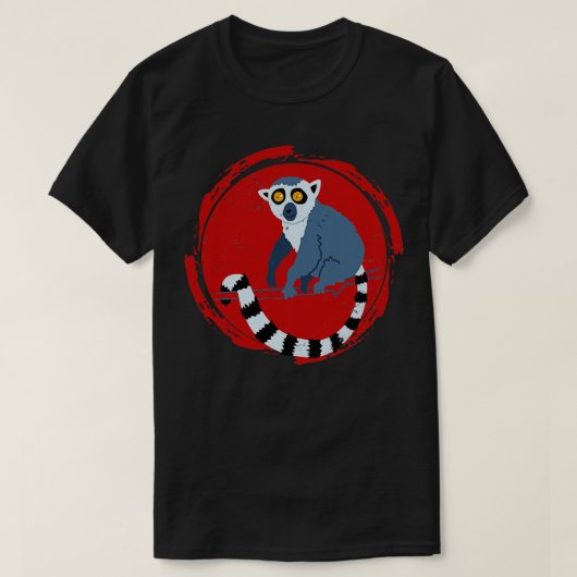 Zoo Keeper Dierencadeau Madagascar Lemur T-shirt (Design voorkant)