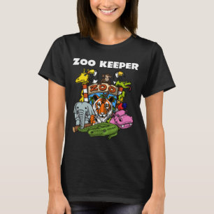 Zoo Keeper Dierenvriend Party T-shirt