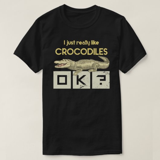 Zoo Keeper Gift African Reptiles Crocodile T-shirt (Design voorkant)