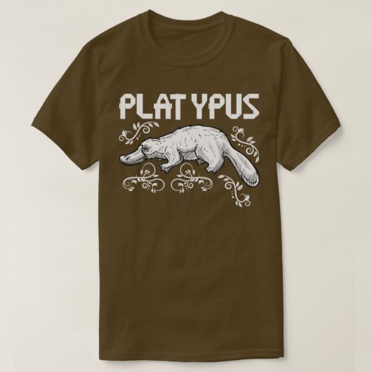 Zoo Keeper Gift Australia Platypus T-shirt (Design voorkant)