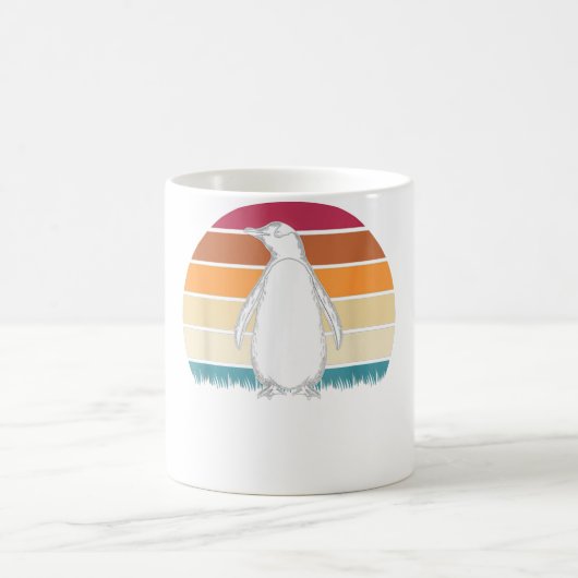 Zoo Keeper Gift Idea Antarctica Animal Retro Pengu Koffiemok (Center)