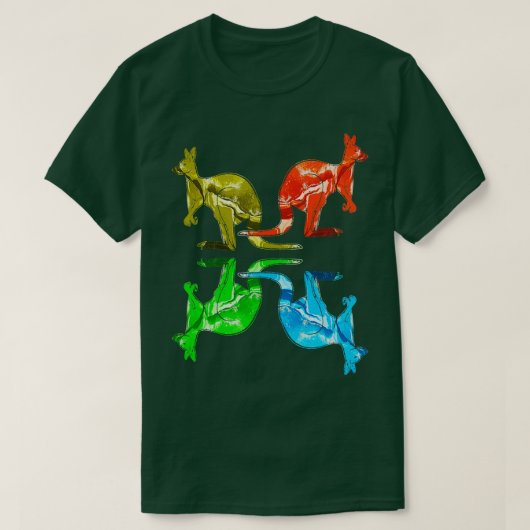 Zoo Keeper Gift Kinder Animal Kangaroo T-shirt (Design voorkant)