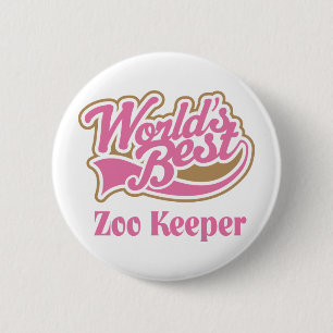 Zoo Keeper Gift Ronde Button 5,7 Cm
