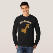 Zoo Keeper Giraffe Safari Animal T-shirt (Voorkant volledig)