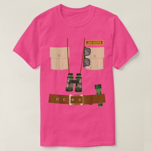 Zoo Keeper Halloween Costume Diy Gift Oerwoud Safa T-shirt (Design voorkant)