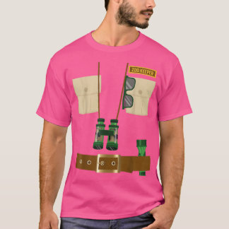 Zoo Keeper Halloween Costume Diy Gift Oerwoud Safa T-shirt