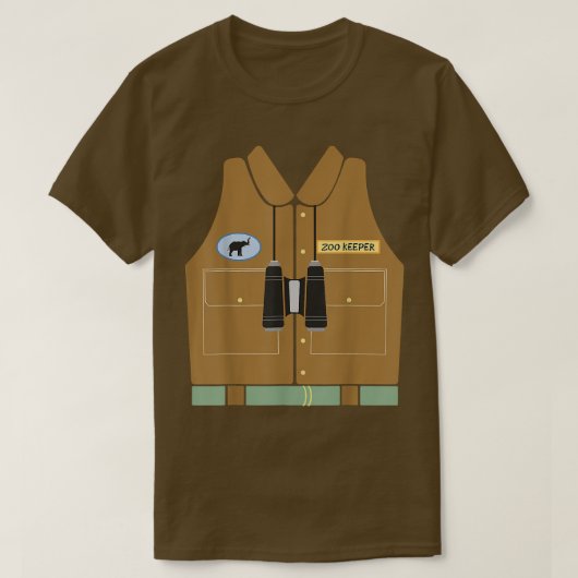 Zoo Keeper Halloween Costume Diy Oerwoud Safari Ep T-shirt (Design voorkant)