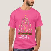 Zoo Keeper Kerst Kerstboom Vrolijk Kerstfeest vint T-shirt (Voorkant)