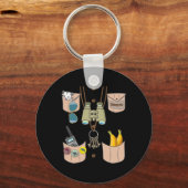 Zoo Keeper Kostuum Leuke Halloween Jongens Meisjes Sleutelhanger (Voorkant)