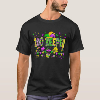 Zoo Keeper Mardi Gras Carnival Party Women Mannen T-shirt