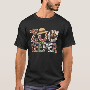 Zoo Keeper Safari Animal Print Wildlife Lover T-shirt