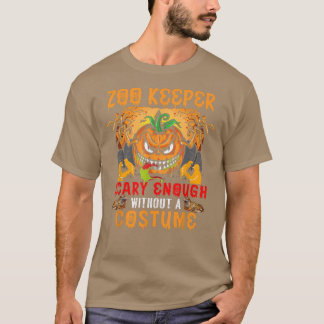 Zoo Keeper Scary genoeg zonder kostume Scary Pu T-shirt