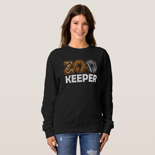 Zoo Keeper Zookeeping Zoos Keeping Zookeeper Trui (Voorkant volledig)