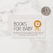 Zoo Kwekerij Dieren Boeken voor Baby shower Notitiekaartje (Voorkant / Achterkant in situ)