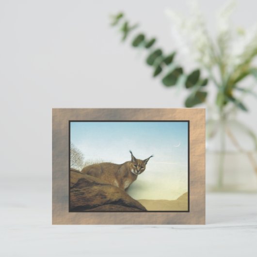 zoo lynx 2 briefkaart (Staand voorkant)