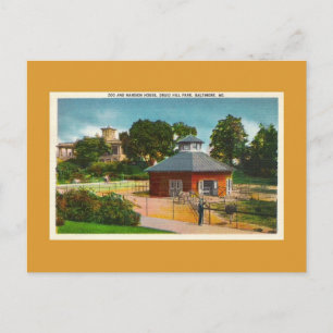 Zoo, Mansion House, Baltimore Maryland Briefkaart