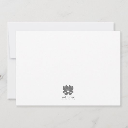 Zoo Mobile Baby shower Invitation Kaart (Achterkant)