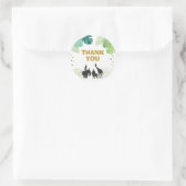 Zoo Party Favor Labels Safari bedankt je label Oer (Tas)