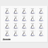 Zoo Penguin - Fantastisch! Vierkante Sticker (Vel)