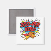 Zoo-per Hero Superheld Magneet (Voorkant / Achterkant)