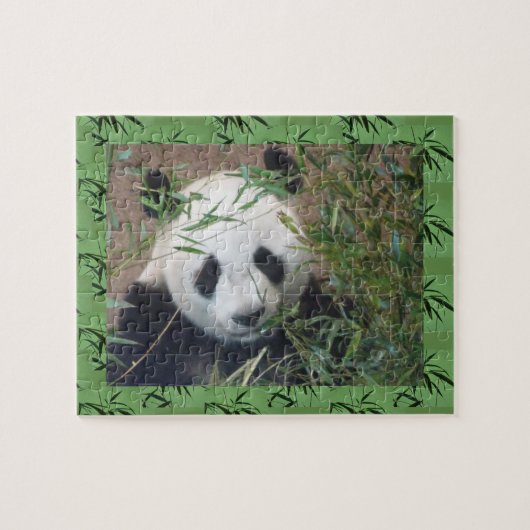 Zoo Puzzle: Cute Panda Legpuzzel (Horizontaal)
